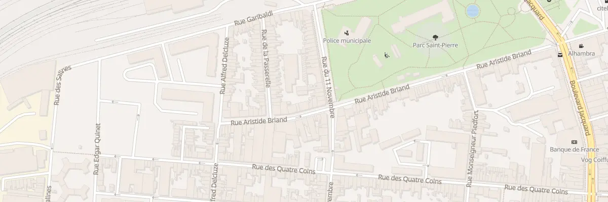 Plan du 10 Rue Aristide Briand à Calais