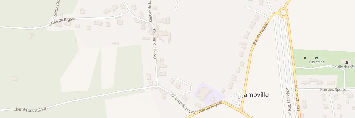 Plan du 28 Che du Hazay à Jambville