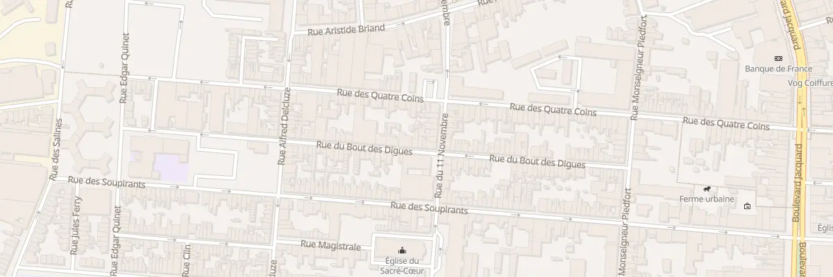 Plan du 56 Rue du Bout des Digues à Calais