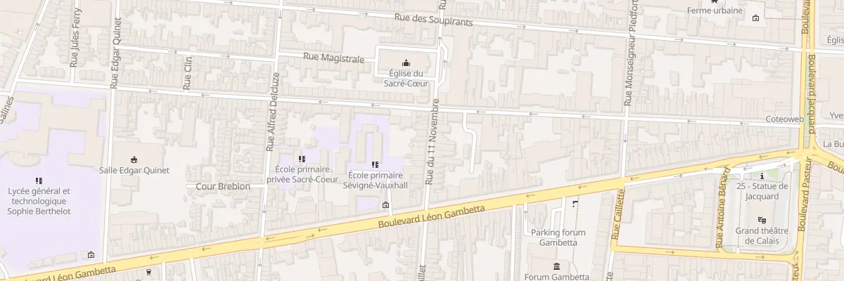 Plan du 19 Rue du Onze Novembre à Calais