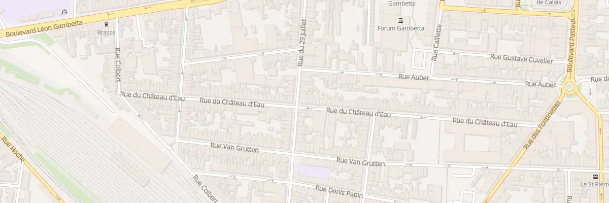 Plan du 124 Rue du Chateau d’Eau à Calais