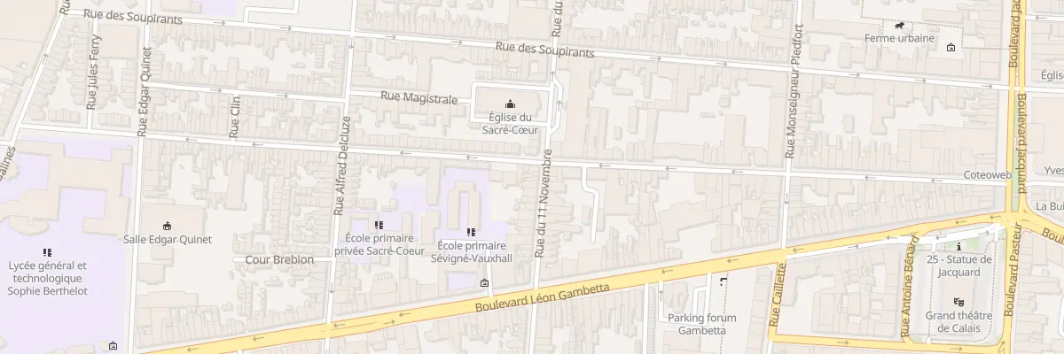 Plan du 31 Rue du Onze Novembre à Calais