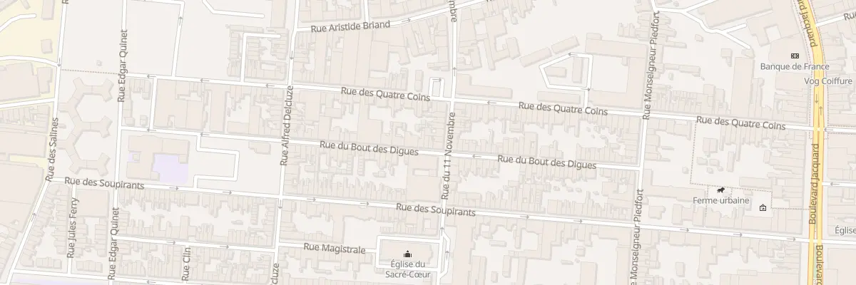 Plan du 54 Rue du Bout des Digues à Calais