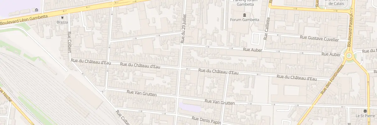 Plan du 122 Rue du Chateau d’Eau à Calais