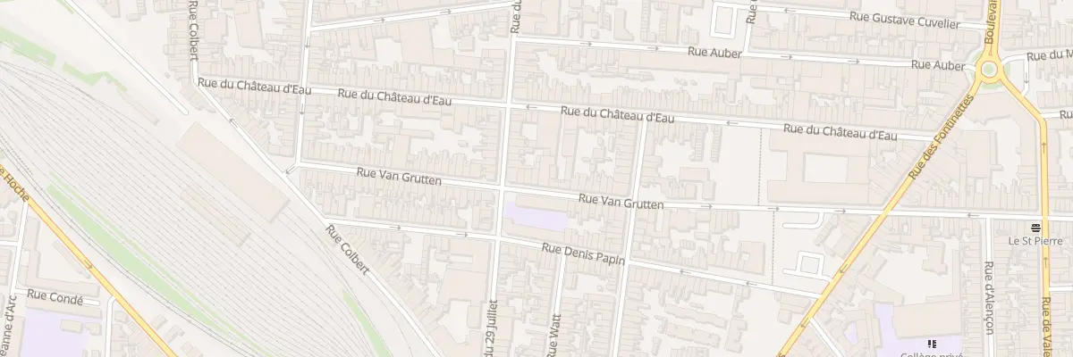 Plan du 70 Rue Van Grutten à Calais