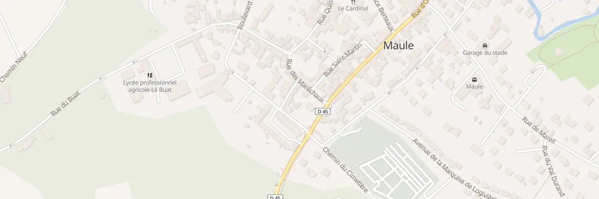 Plan du 3 Rue des Maréchaux à Maule