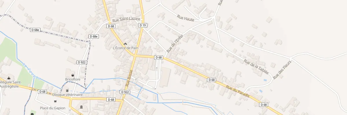 Plan du 1 Rue du Paradis à Graçay
