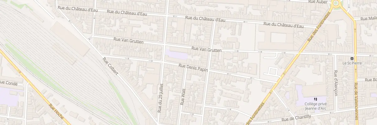 Plan du 54 Rue Denis Papin à Calais