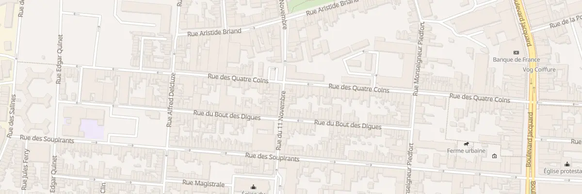 Plan du 44 Rue du Onze Novembre à Calais