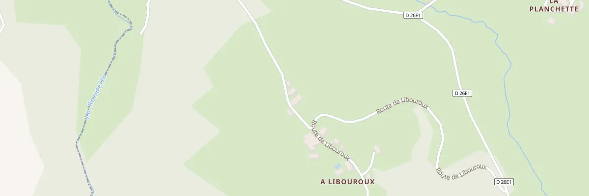 Plan du 5085 A Libouroux à Pandrignes