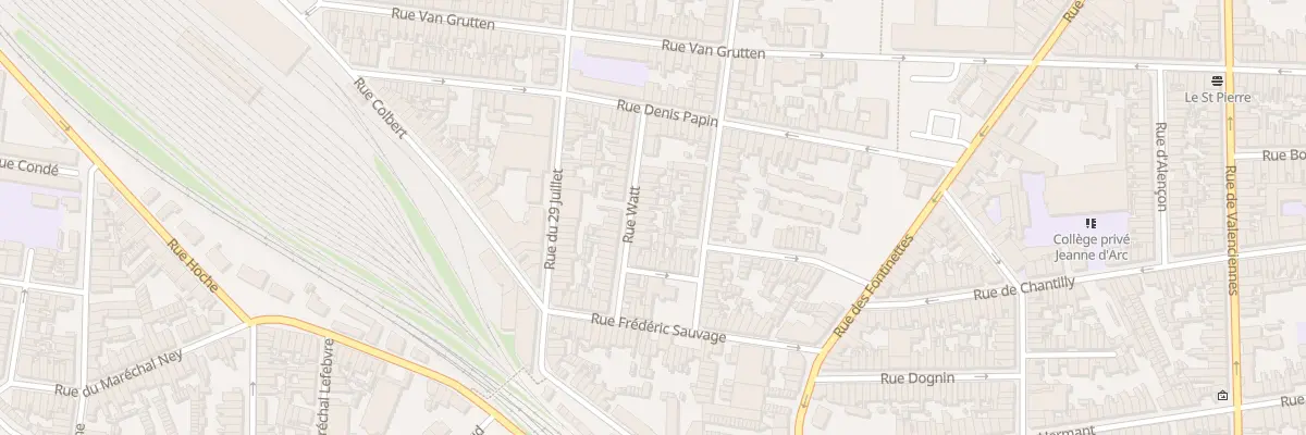 Plan du 17 Rue Watt à Calais