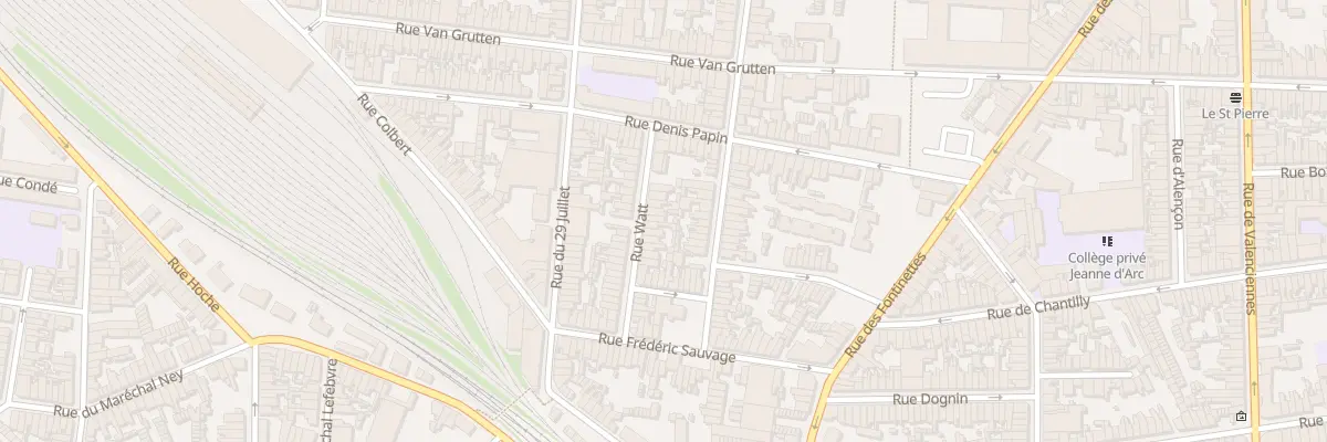 Plan du 13 Rue Watt à Calais