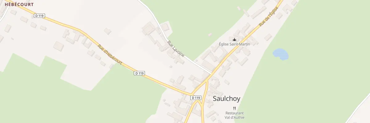 Plan du 75 Rue Lavoine à Saulchoy