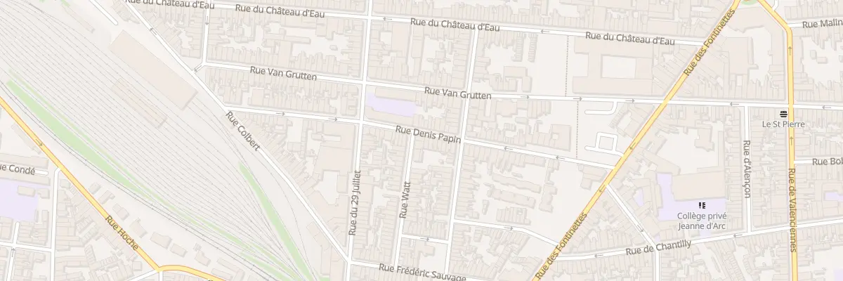 Plan du 61 Rue Denis Papin à Calais