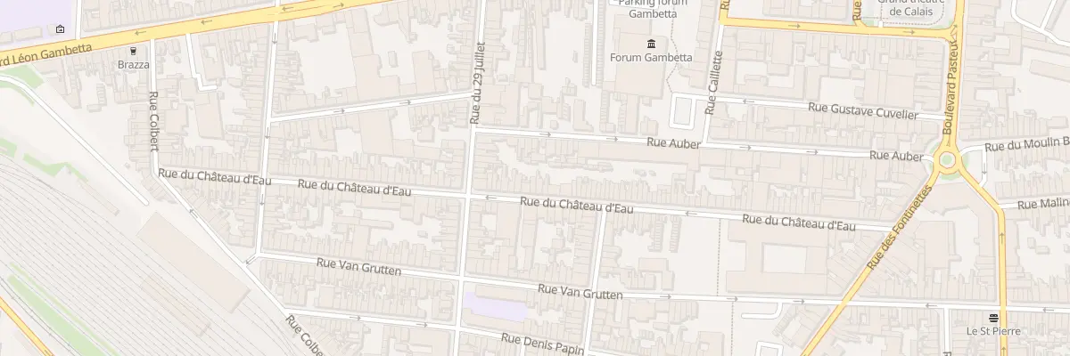 Plan du 108 Rue du Chateau d’Eau à Calais