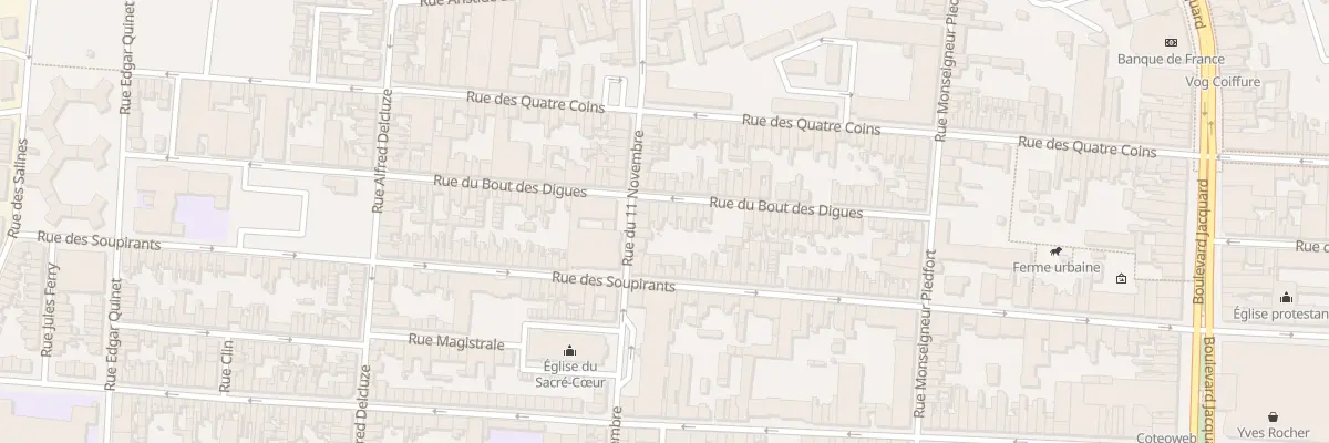 Plan du 61 Rue du Bout des Digues à Calais