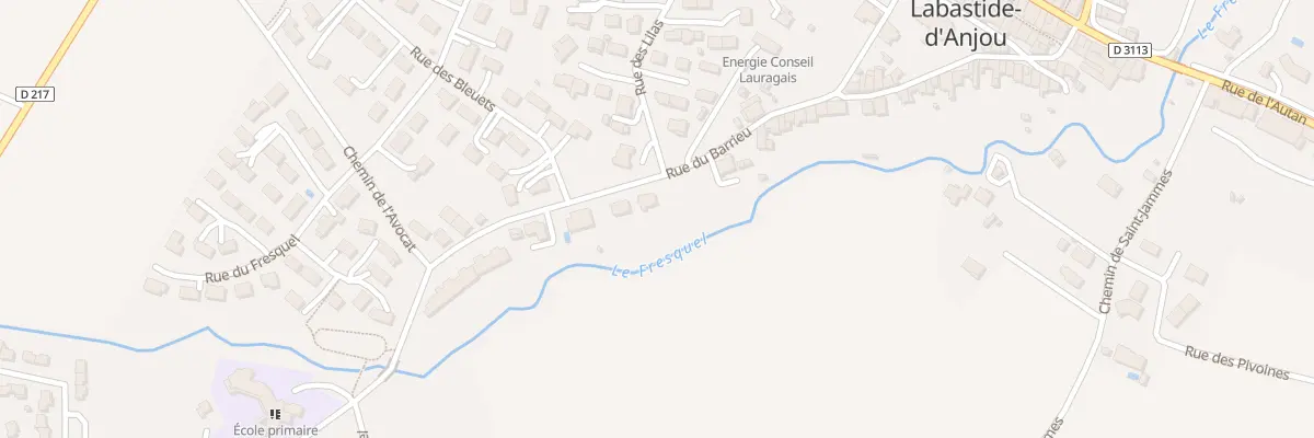 Plan du 23 Rue du Barrieu à Labastide-d’Anjou