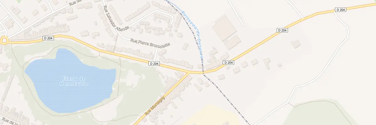 Plan du 89 Rte de Menneville à Desvres