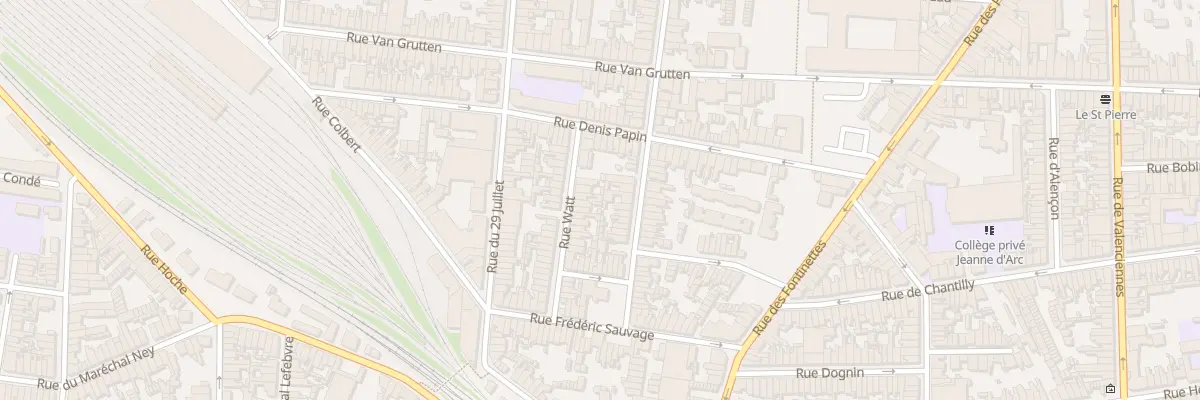 Plan du 9 Rue Watt à Calais