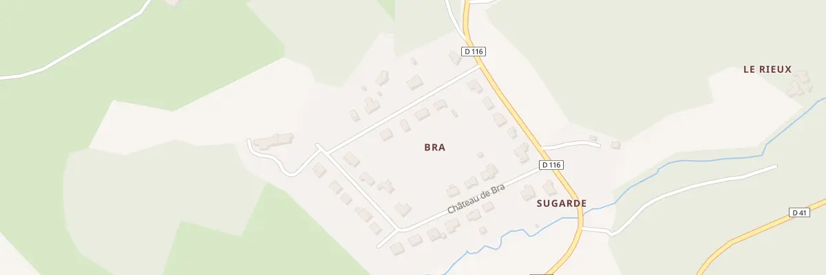 Plan du 5457 Chateau de Bra à Altillac