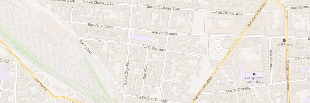 Plan du 57 Rue Denis Papin à Calais
