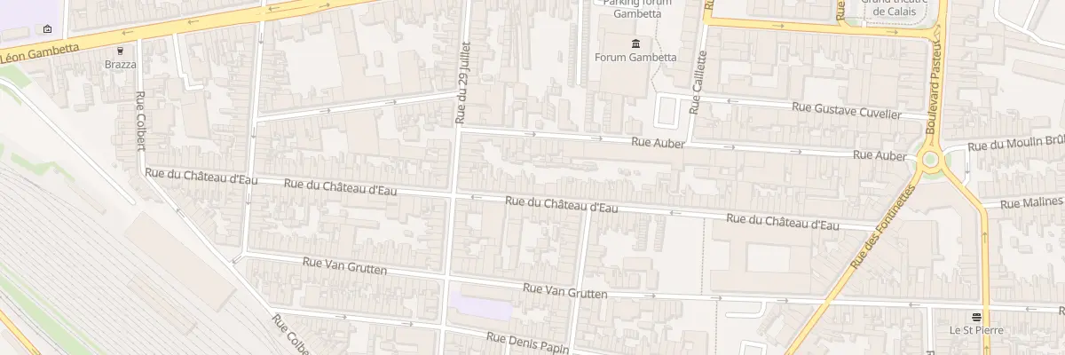 Plan du 104 Rue du Chateau d’Eau à Calais