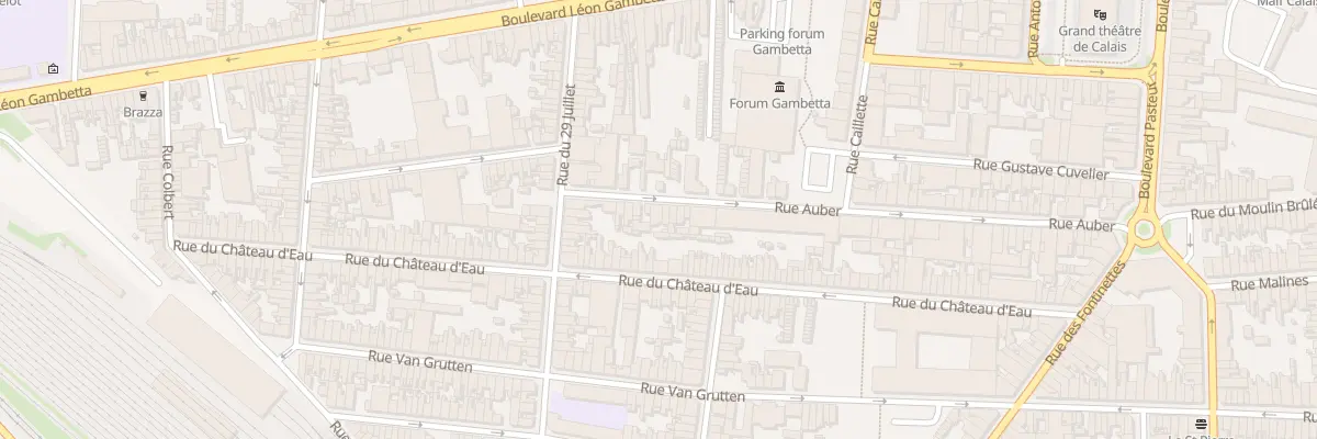 Plan du 57 Rue Auber à Calais