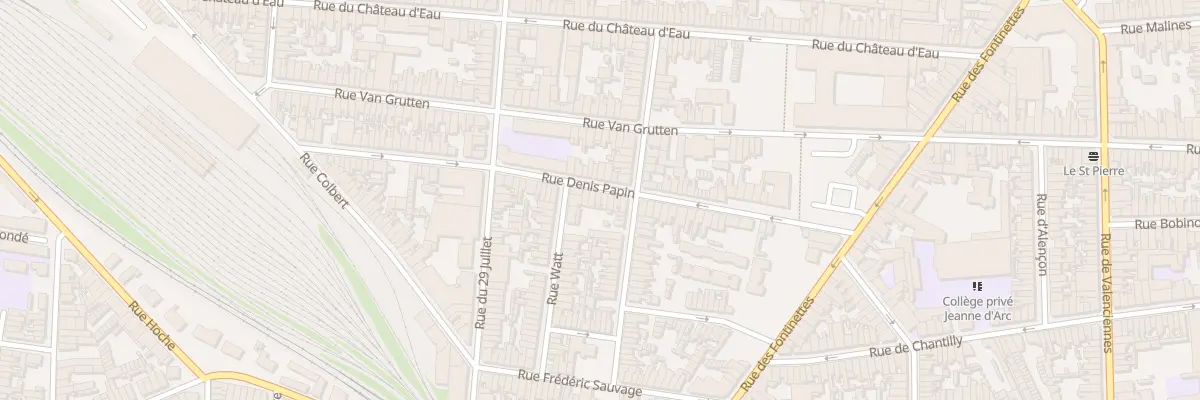 Plan du 55 Rue Denis Papin à Calais