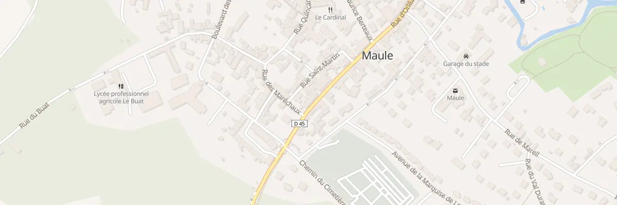 Plan du 2 Rue des Maréchaux à Maule