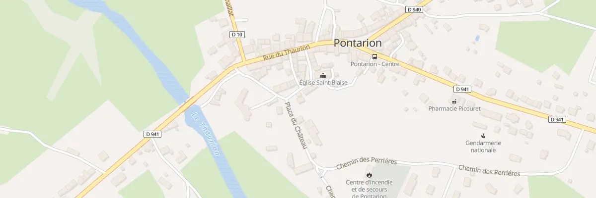 Plan du 2 Pl de l’Eglise à Pontarion