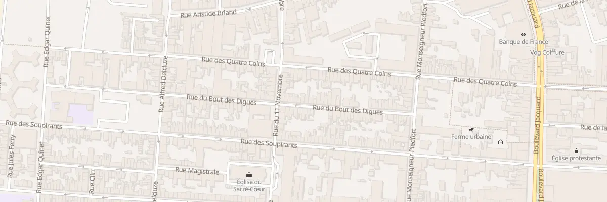 Plan du 40 Rue du Bout des Digues à Calais