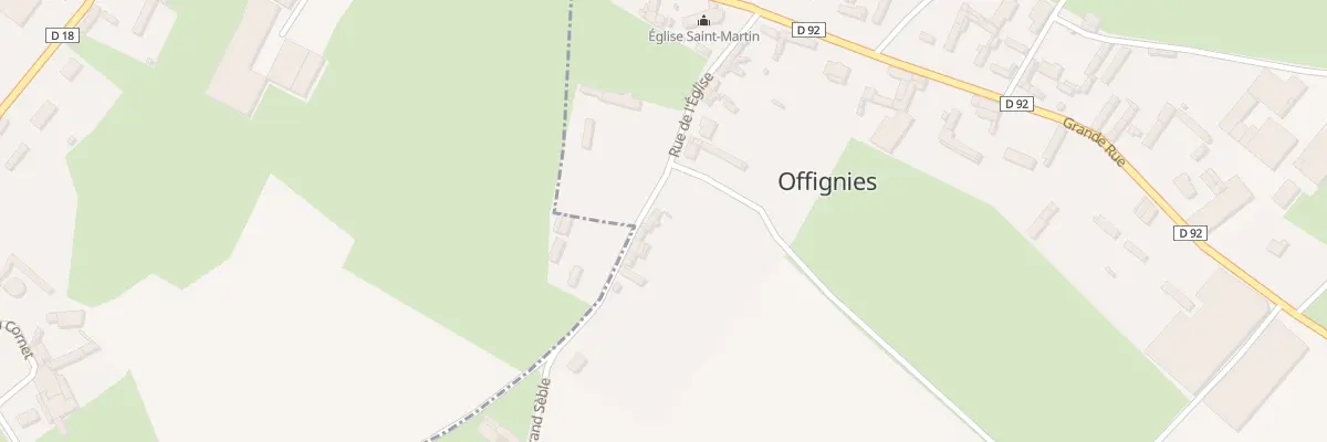 Plan du 159 Rue de l’Église à Offignies