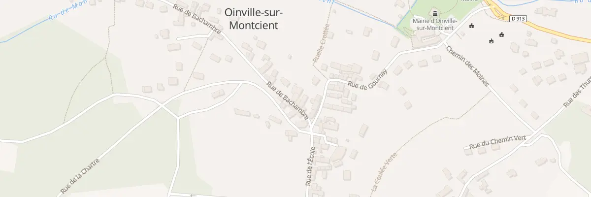 Plan du 6 Rue de Bachambre à Oinville-sur-Montcient