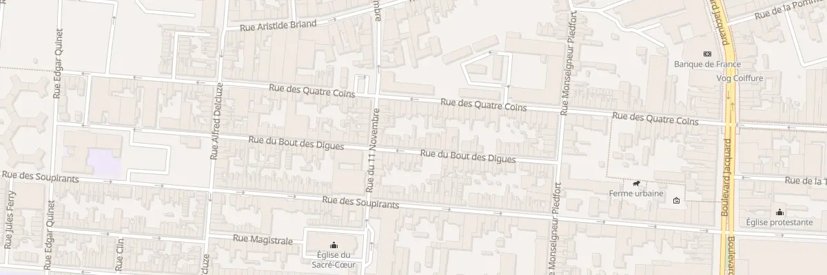 Plan du 38 Rue du Bout des Digues à Calais