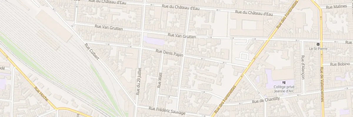 Plan du 51 Rue Denis Papin à Calais