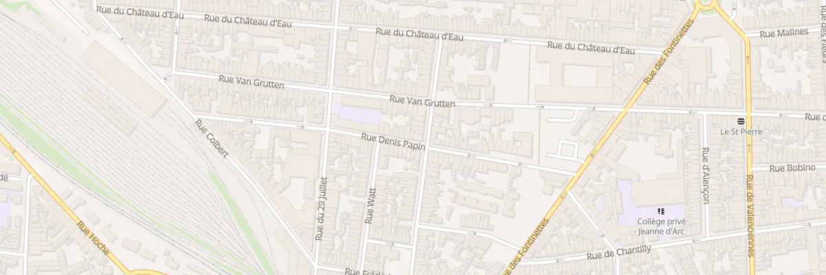 Plan du 40 Rue Denis Papin à Calais