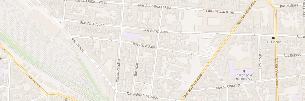 Plan du 49 Rue Denis Papin à Calais