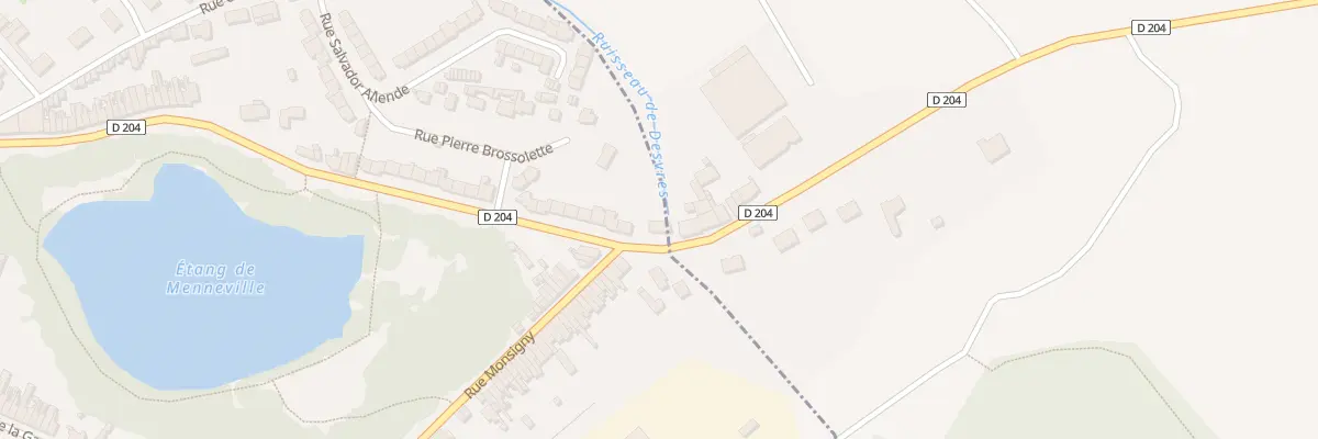 Plan du 93 Rte de Menneville à Desvres