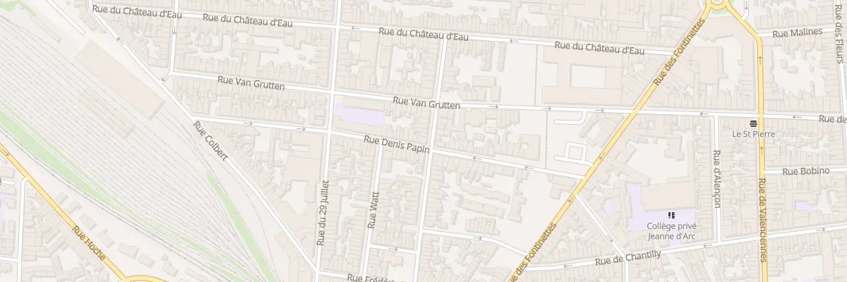 Plan du 38 Rue Denis Papin à Calais