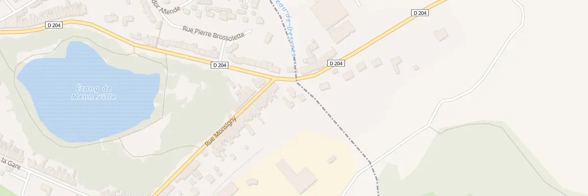 Plan du 2 Rte de Menneville à Desvres