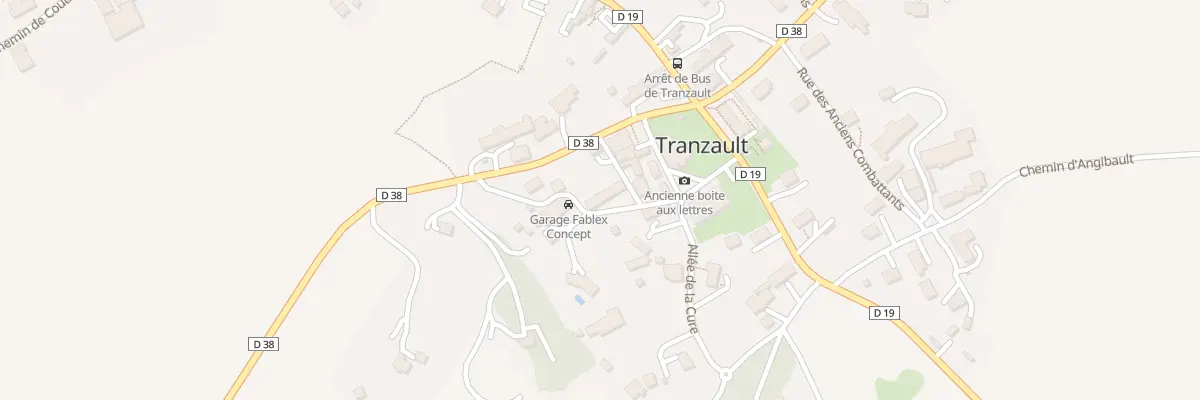 Plan du 4 All de la Fontaine à Tranzault