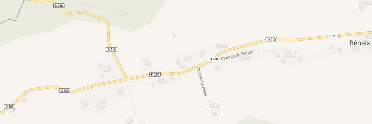 Plan du 52 Peyries à Bénaix