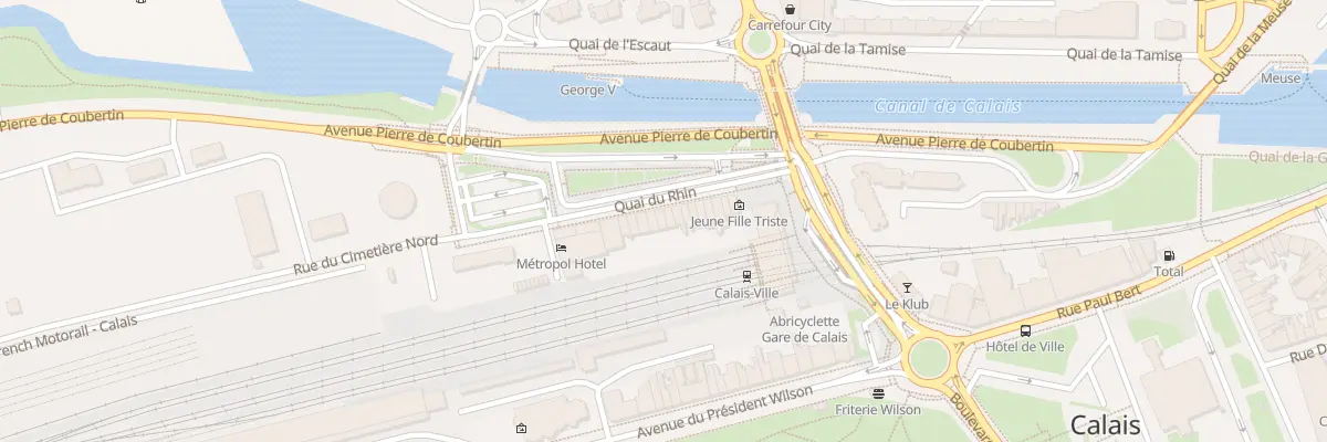 Plan du 25 Quai du Rhin à Calais