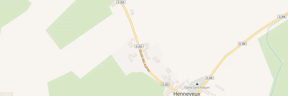 Plan du 180 Rte des Aulnes à Henneveux