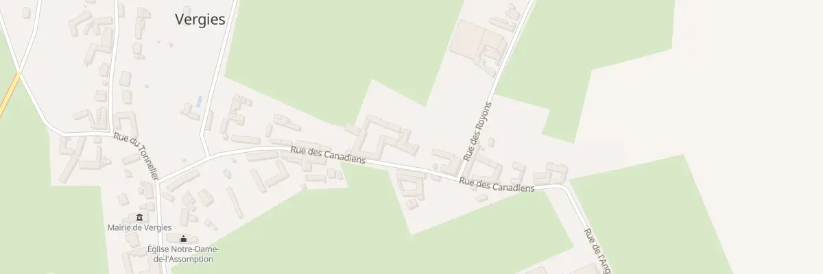 Plan du 495 Rue des Canadiens à Vergies