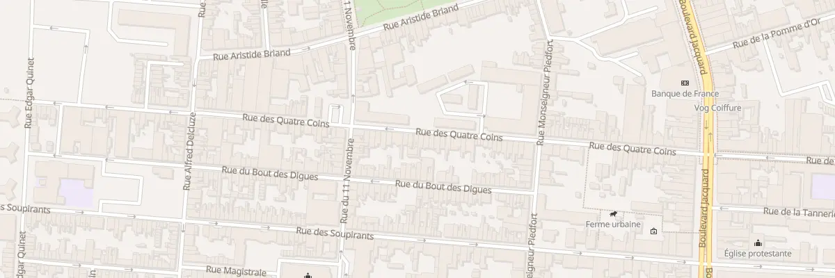 Plan du 83 Rue des Quatre Coins à Calais