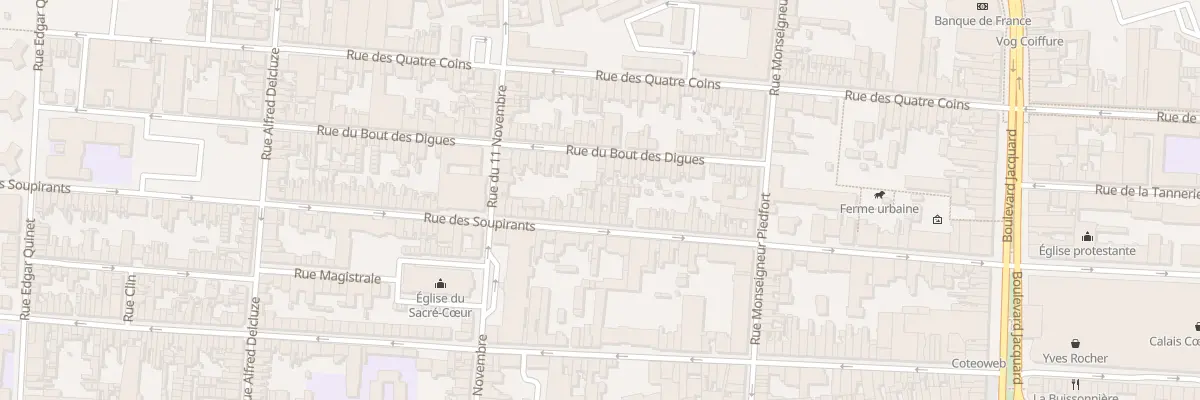Plan du 74 Rue des Soupirants à Calais