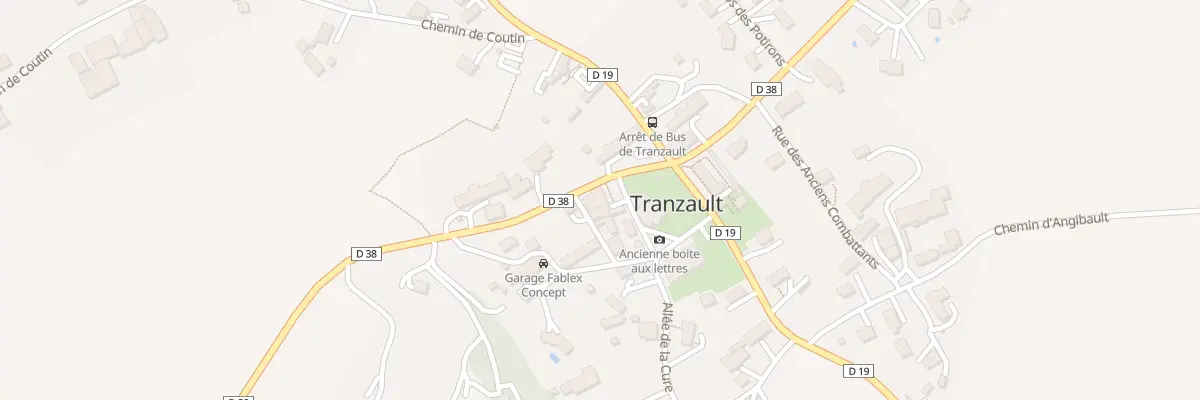 Plan du 2 All de l’Abbé Caillaud à Tranzault