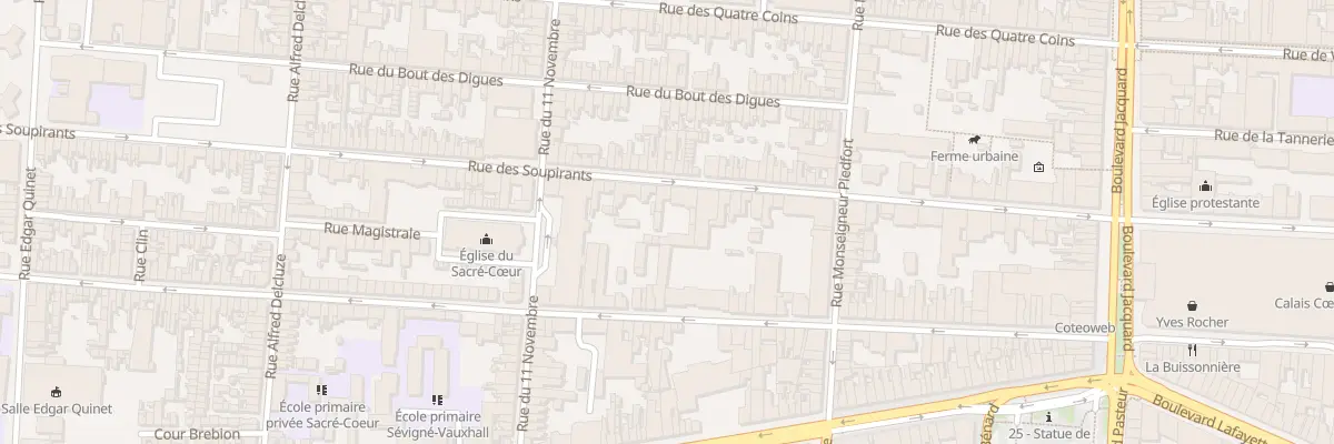 Plan du 55 Rue des Soupirants à Calais