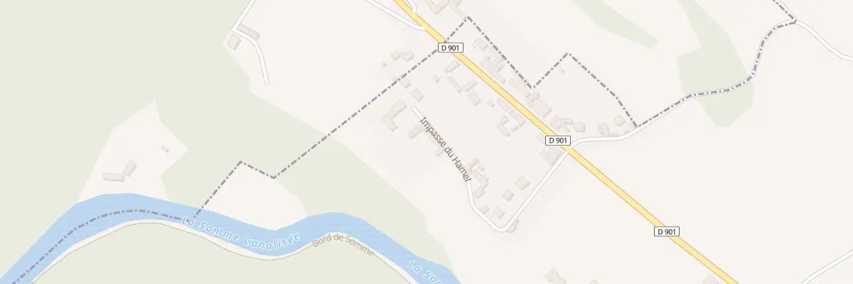 Plan du 2 Imp du Hamel à Épagne-Épagnette